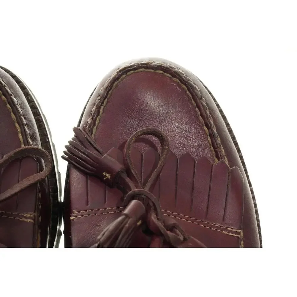 Vintage VTG LL Bean Tassel vibram Loafers Men's Sz 8.5D Shoes L.L. Bean